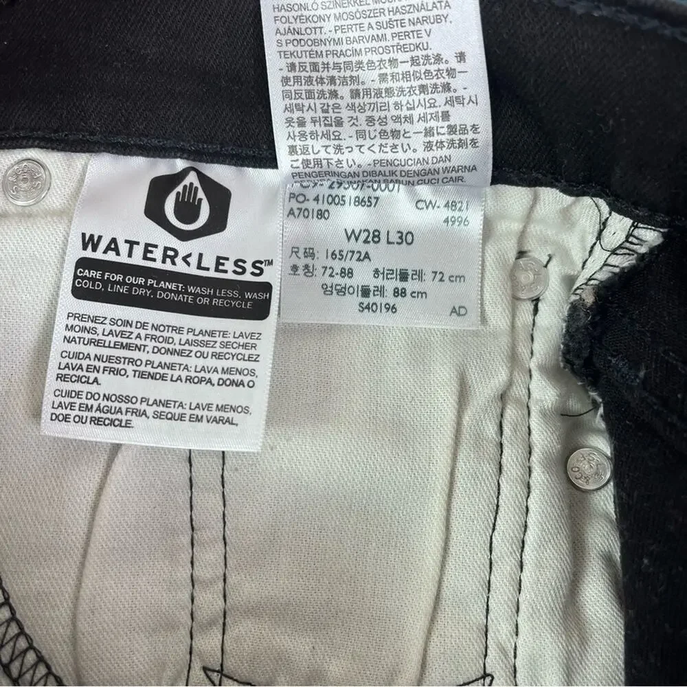 Levi's Jeans Men's 502 Taper Black W28 L30 (30x28)